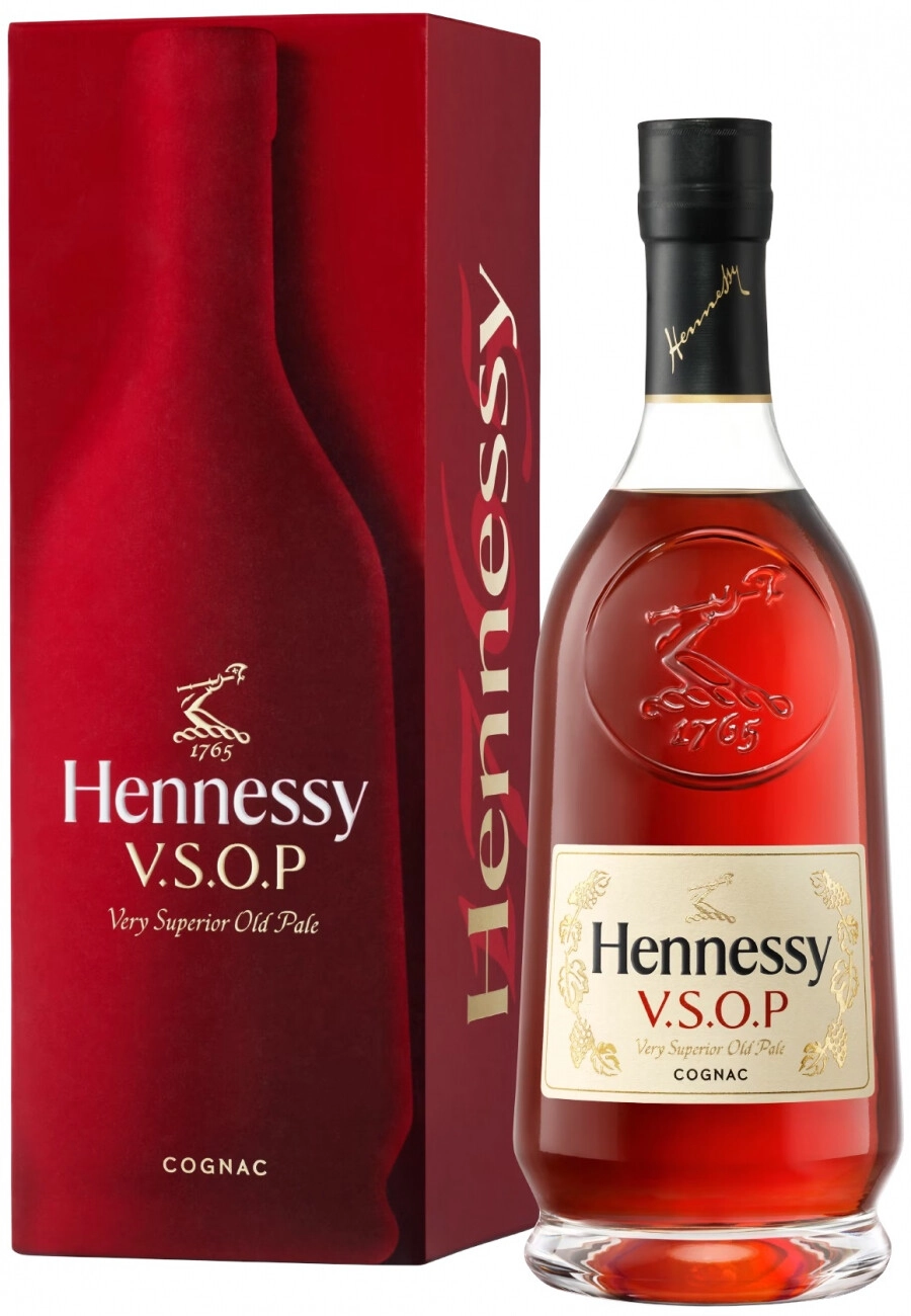 Cognac Hennessy V.S.O.P., with gift box, 1000 ml Hennessy V.S.O.P.