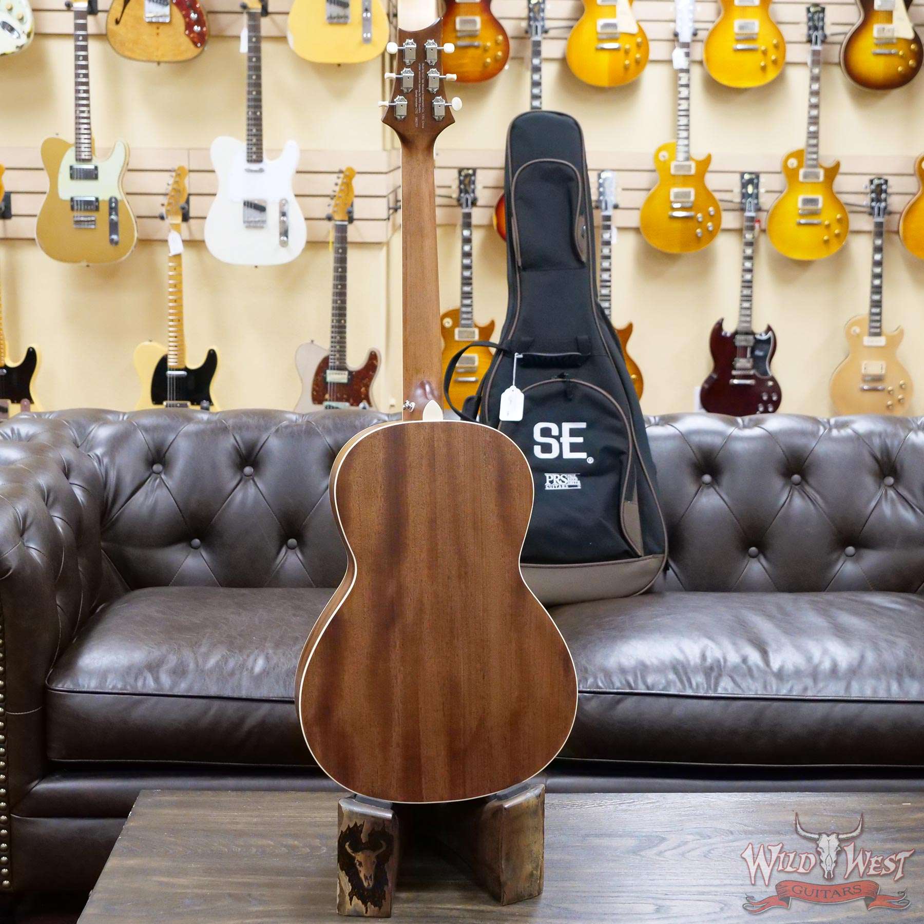 Paul Reed Smith PRS SE P20 Parlor Sized Acoustic Guitar Black Top