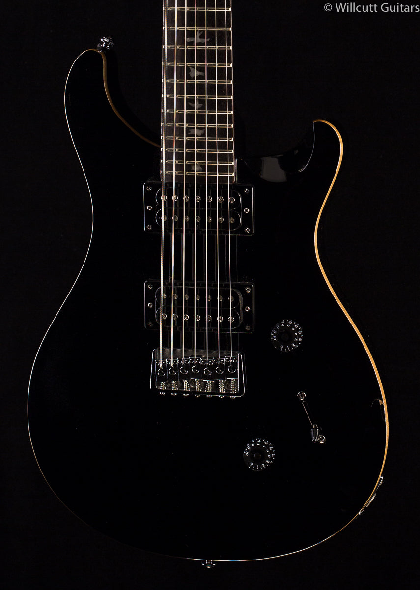 PRS SE Custom 24, 7 String, Black - Willcutt Guitars