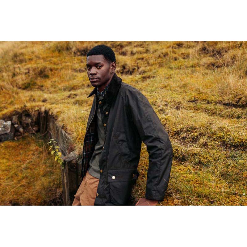 Barbour Ashby Mens Waxed Jacket - Olive – William Powell
