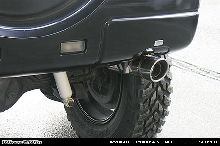 WirusWin】【JB23】ジムニー用コンパクトマフラー ポッパータイプ