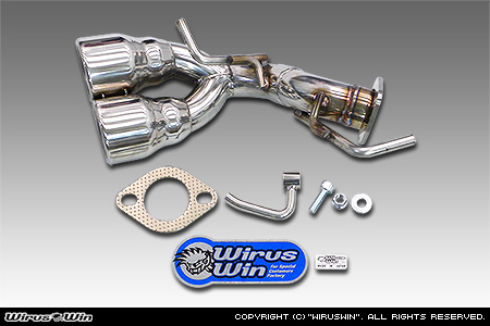 WirusWin】【JB64】ジムニー用左出しツインマフラー