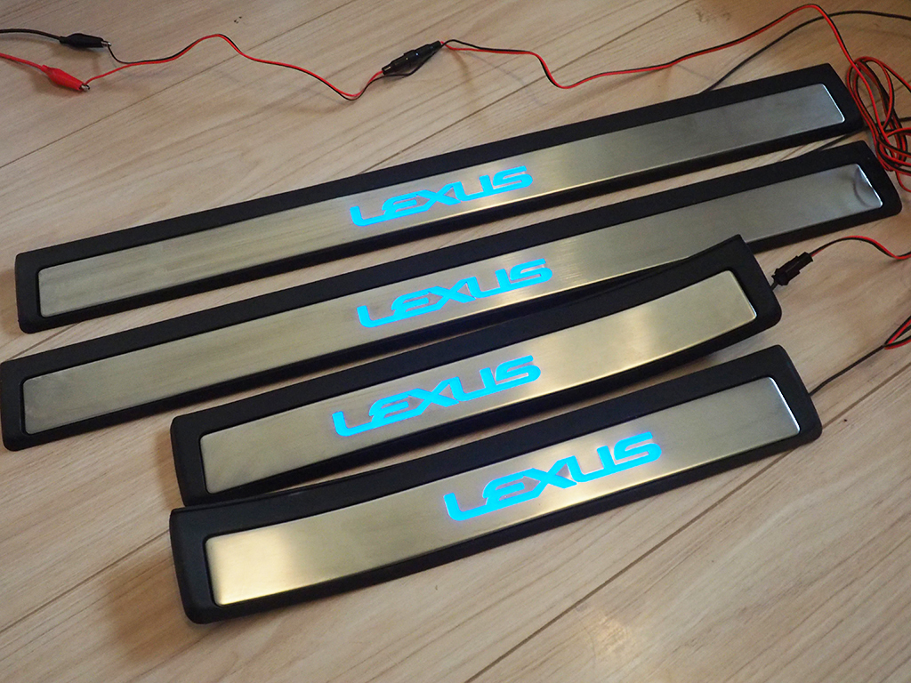 販売】レクサスNX用イルミ付きワンオフスカッフプレート | LIFE with NX