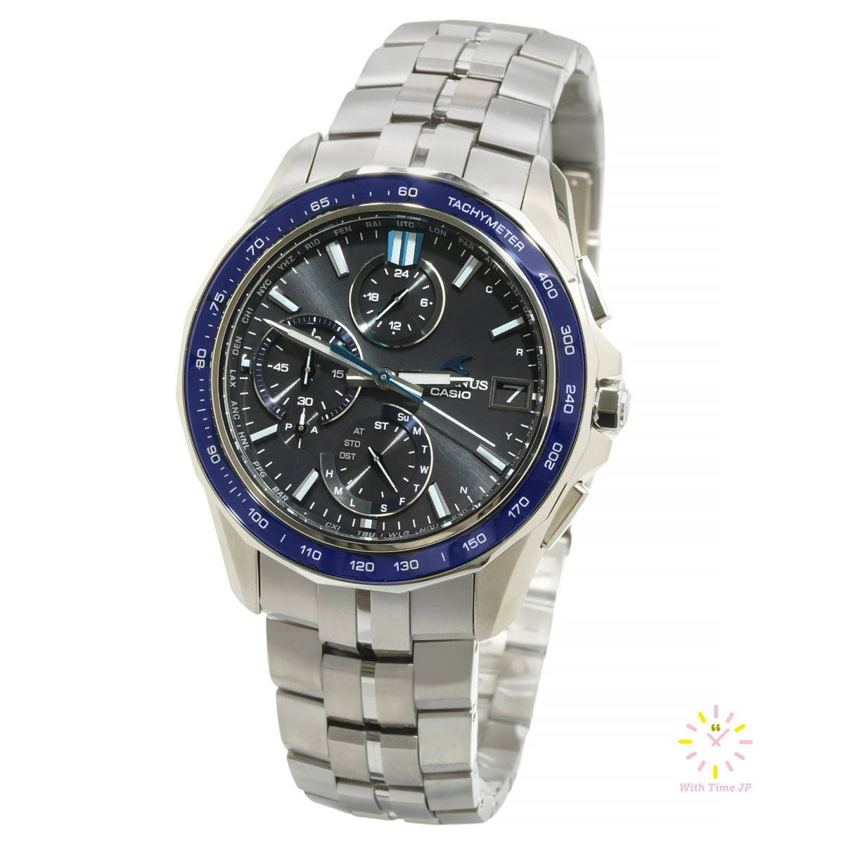 Casio Oceanus Manta OCW-S7000-1AJF Solar Chronograph Watch. – With