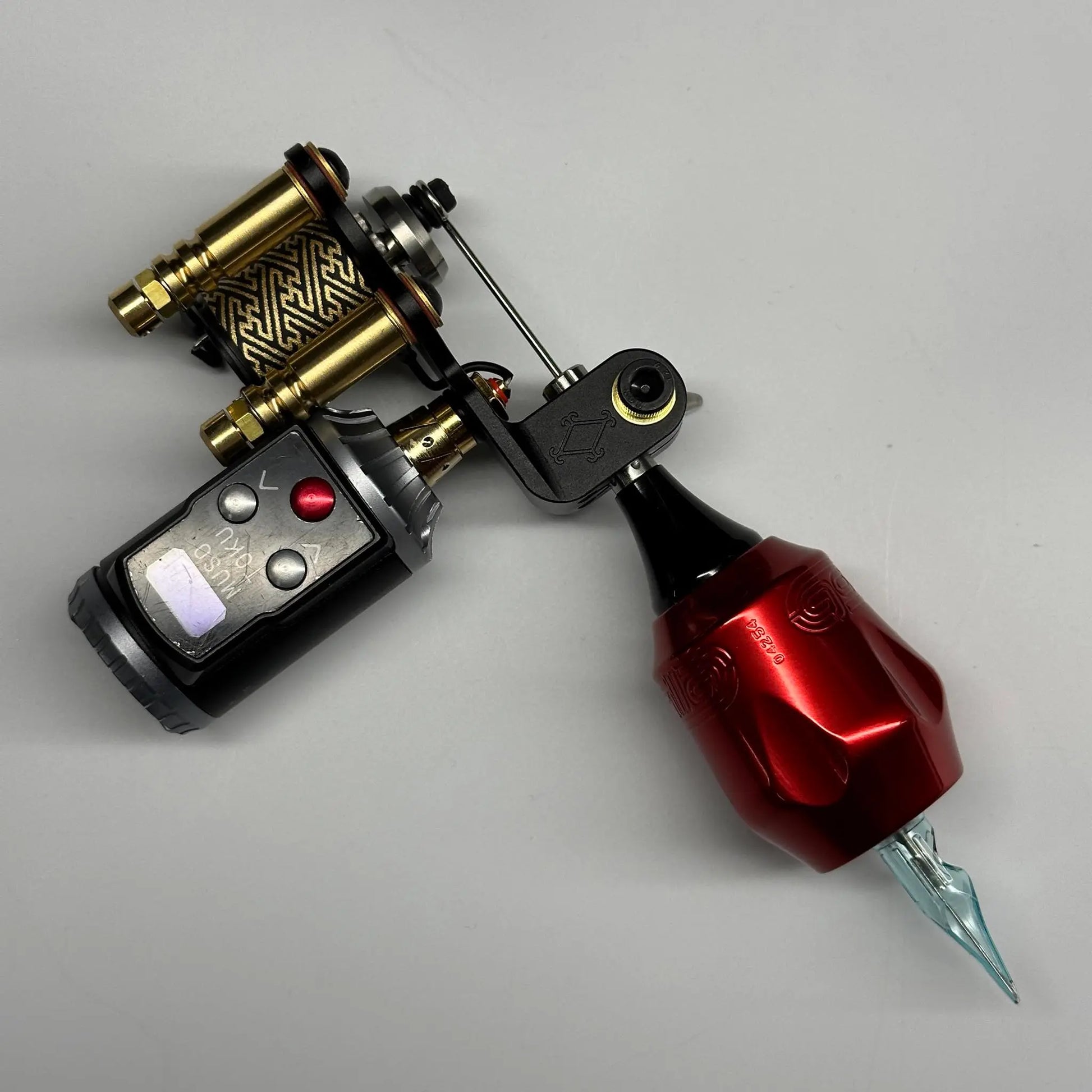 ツ*ン様 ウィザード タトゥーマシン ダブルコイル 赤 2台セット ツ*ン