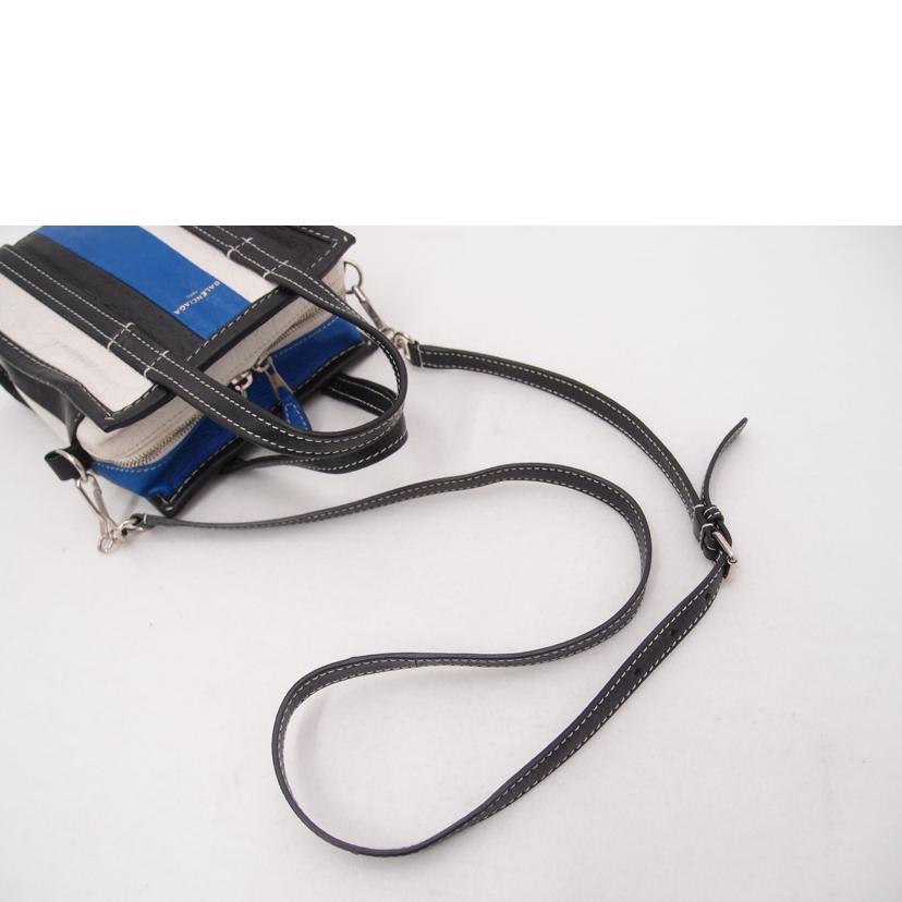 BALENCIAGA バレンシアガ 2WAY ストライプ 黒/白/青