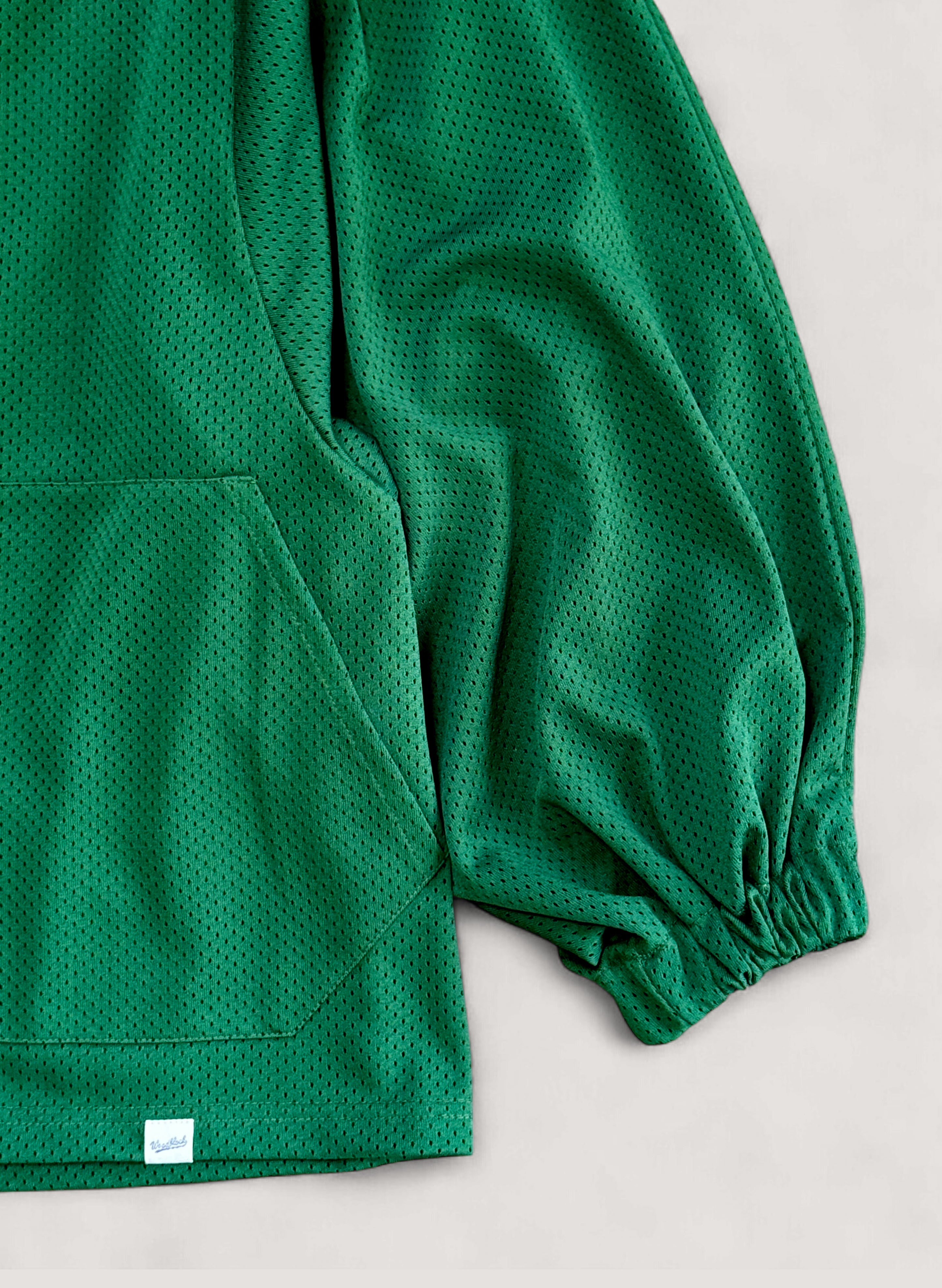 WOODBLOCK 42 MESH FOOTBALL LS SHIRT GREEN/WHITE (WB-25SS-004)