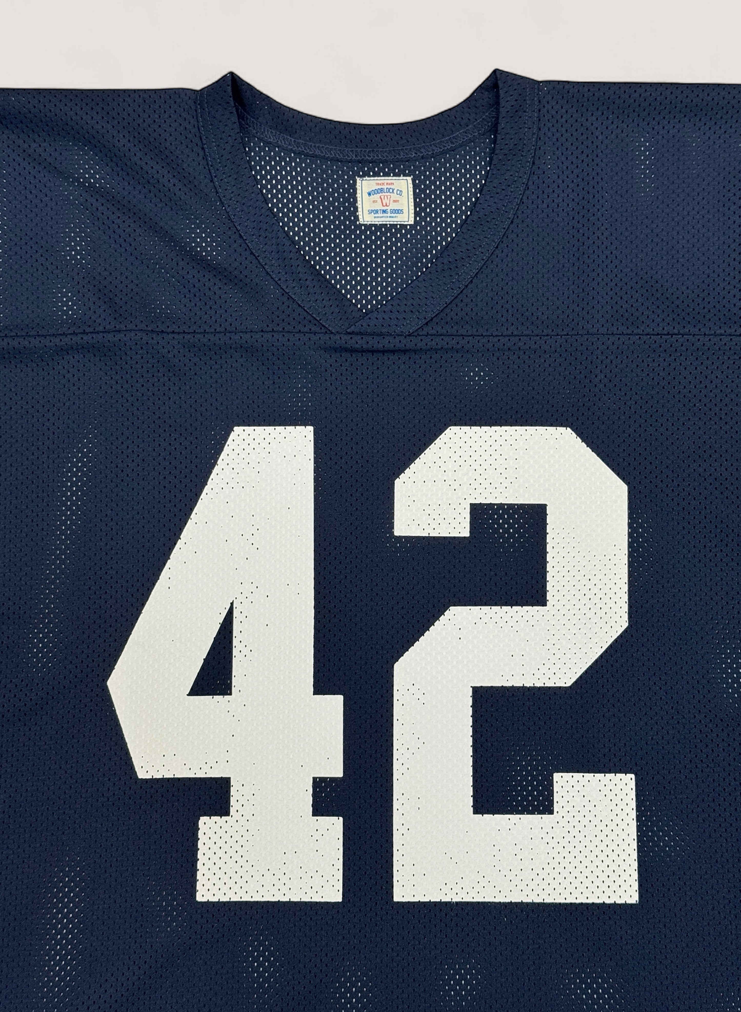 WOODBLOCK 42 MESH FOOTBALL SHIRT NAVY (WB-25SS-019)