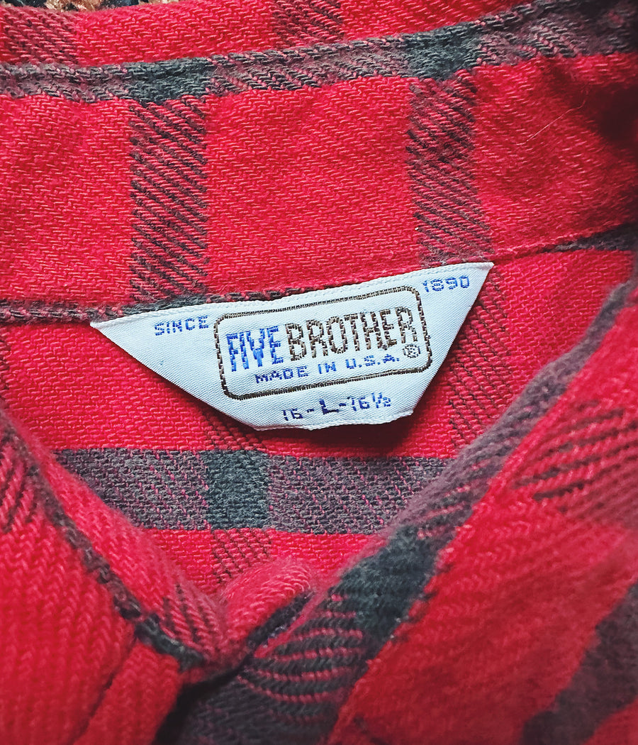 Vintage Five Brother Flannel Shirt – Large – Wooden Sleepers