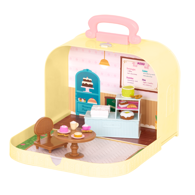Travel Suitcase Playset | Carry Case with Accessories | Li'l Woodzeez