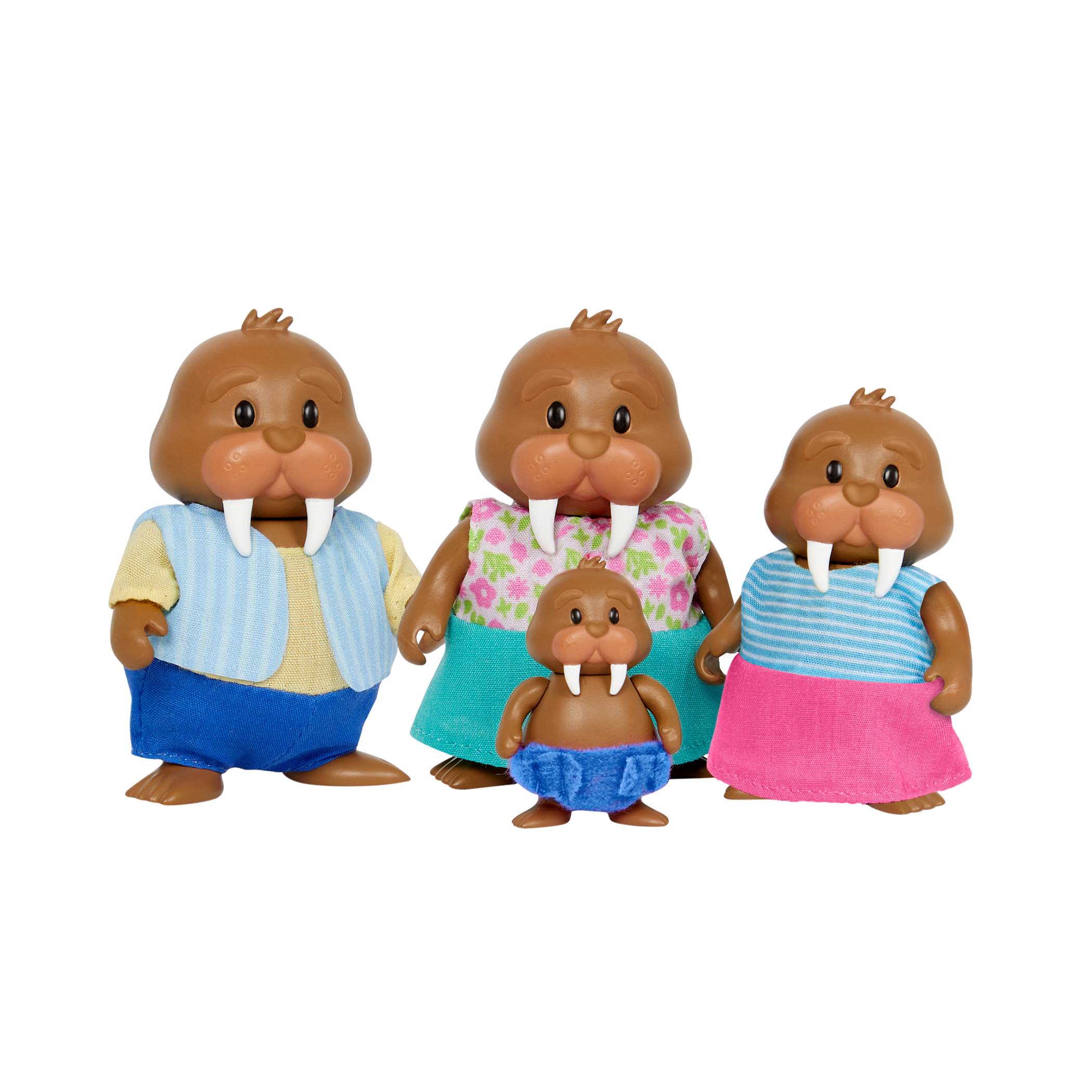 Tuskaroo Walrus Family | Animal Figurine Set | Li'l Woodzeez