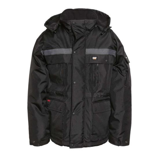 CAT Men's Insulated Work Winter Parka - Black W11432