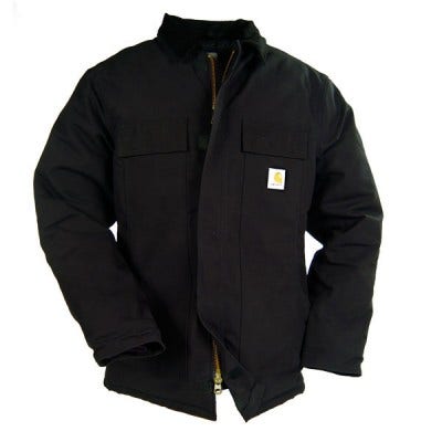 Carhartt Coats: Men's Black 106674 BLK Arctic Quilt Lined