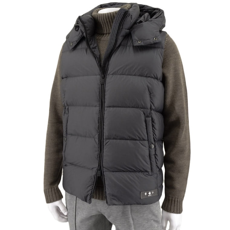 タトラス TATRAS メンズ ダウンベスト ブラック ネイビー グレー