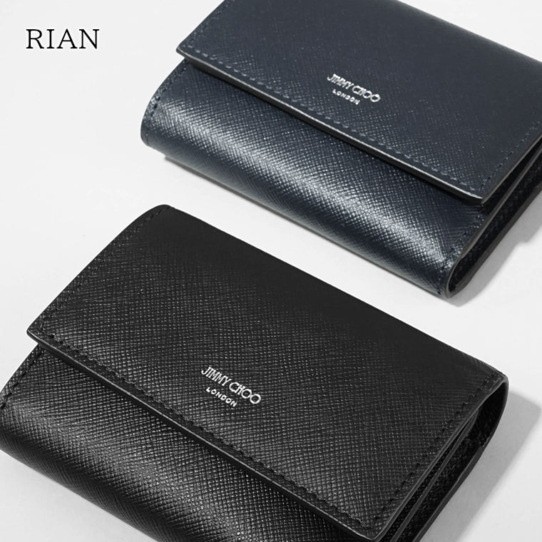 ジミーチュウ JIMMY CHOO メンズ レディース 3つ折り財布 ブラック