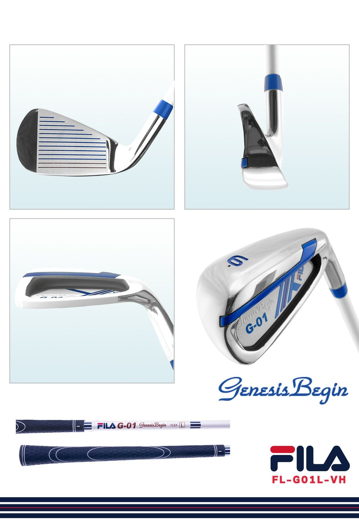 FILA GOLF レディース ゴルフ クラブ セットホワイトブルー 右用 FL