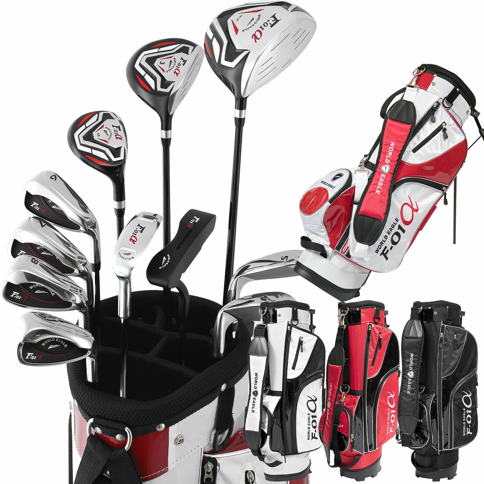 ワールドイーグル F-01 クロス メンズ 14点（11本）クラブセット