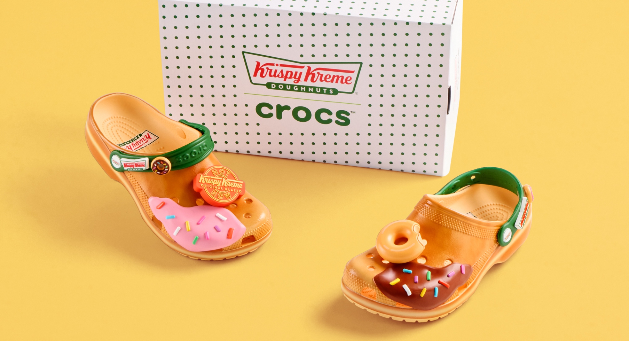 Crocs and Krispy Kreme Collaborate on Doughnut-inspired Clog