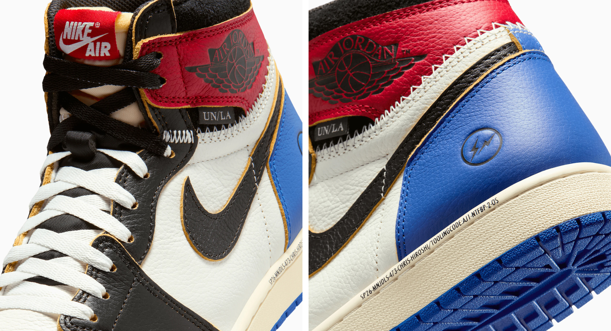 Fragment Union Air Jordan 1 Urahara Stitch Snkrs Release Date