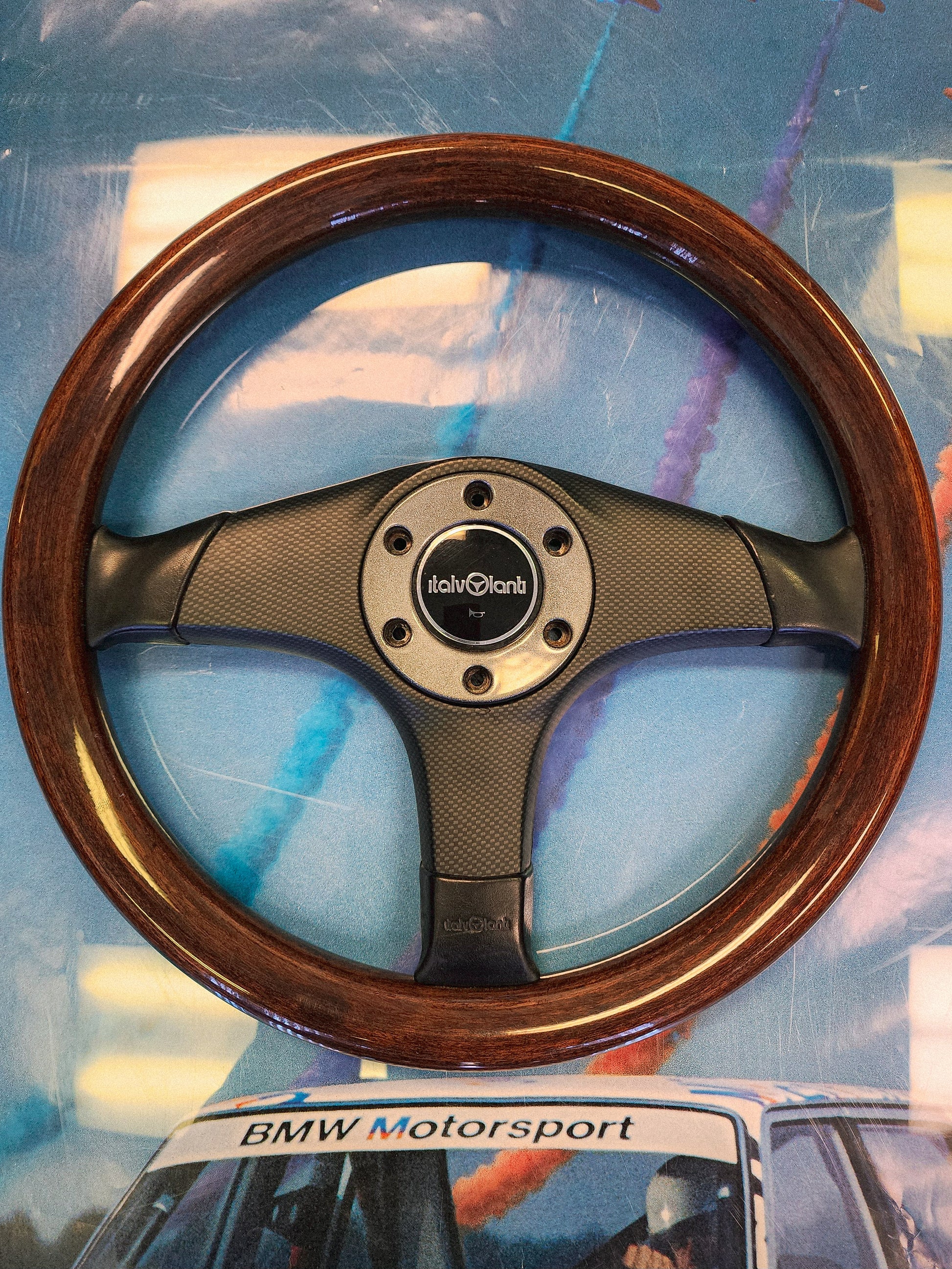 Italvolanti 350mm wood steering wheel '94 – sevenspeedshop