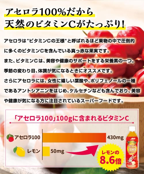 アセロラ100 お得なまとめ売りキャンペーン実施中！【1154】 - 沖縄