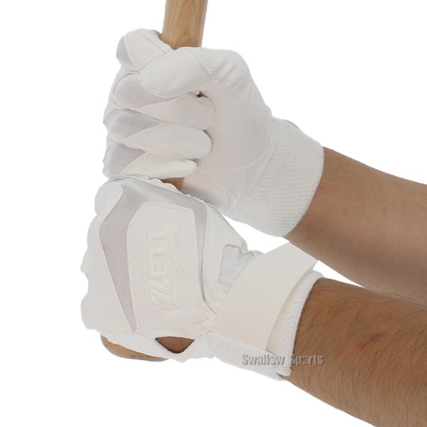 バッティング手袋 高校野球対応 白 ゼット 大人 一般 ZETT 限定