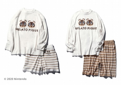 ジェラート ピケが「あつまれ どうぶつの森」ルームウェアコレクション