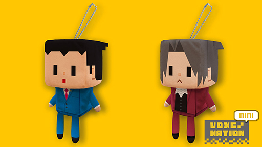 VOXENATION ぬいぐるみミニ」より「逆転裁判」の成歩堂龍一，御剣怜侍