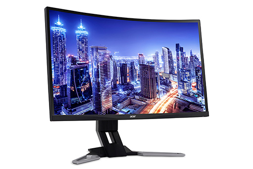 Acer，垂直144Hz＆FreeSync対応でHDR表示も可能な湾曲型液晶