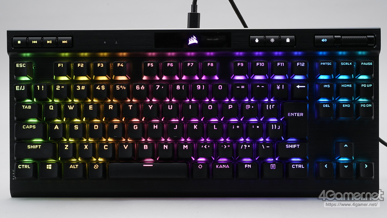 PR】Corsairの新型10キーレス「K70 RGB TKL OPX」は，ストイックにe