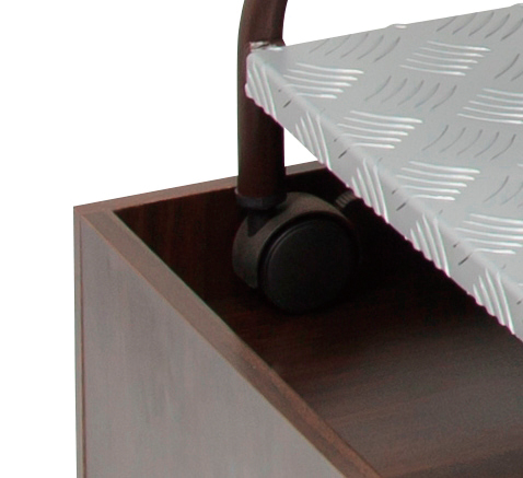 FV-510N 電動ネイルチェア用ステージ（木目ブラウン）H20cmタイプ