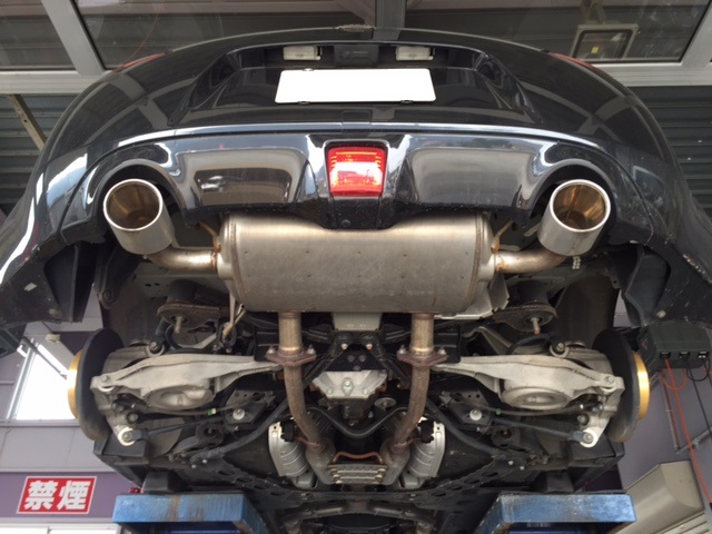 フェアレディZ（Z34）HKSマフラー交換 - JUショップ オート信州