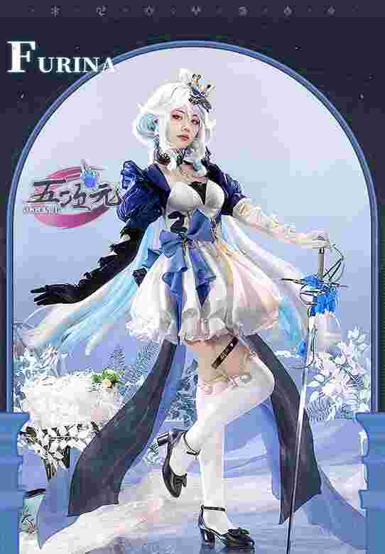 三分妄想 原神 コスプレ フリーナ ウィッグ 3種類（プネウマ・ウーシア