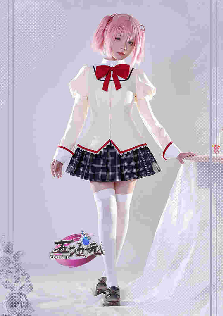 五次元 魔法少女まどか☆マギカ コスプレ まどか 鹿目まどか 靴