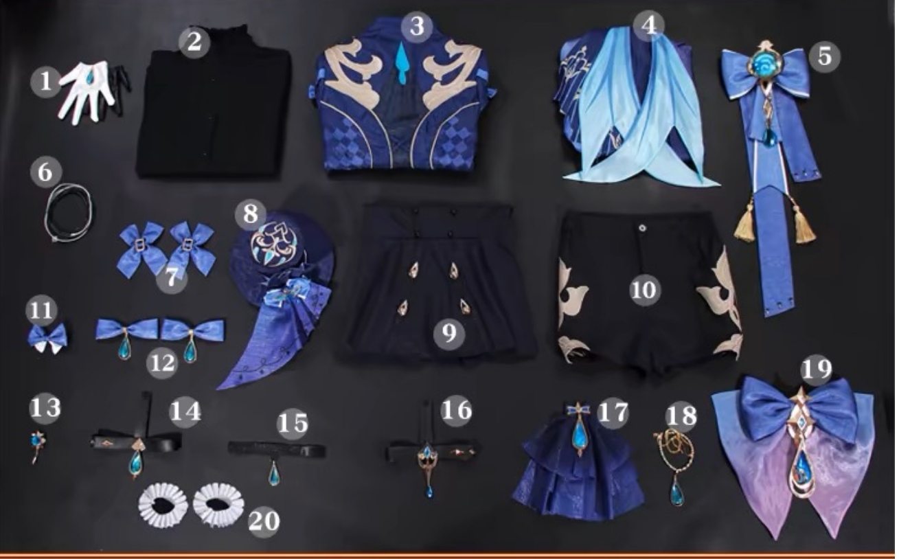 江南猫次 原神 コスプレ フリーナ プネウマ・ウーシア 衣装