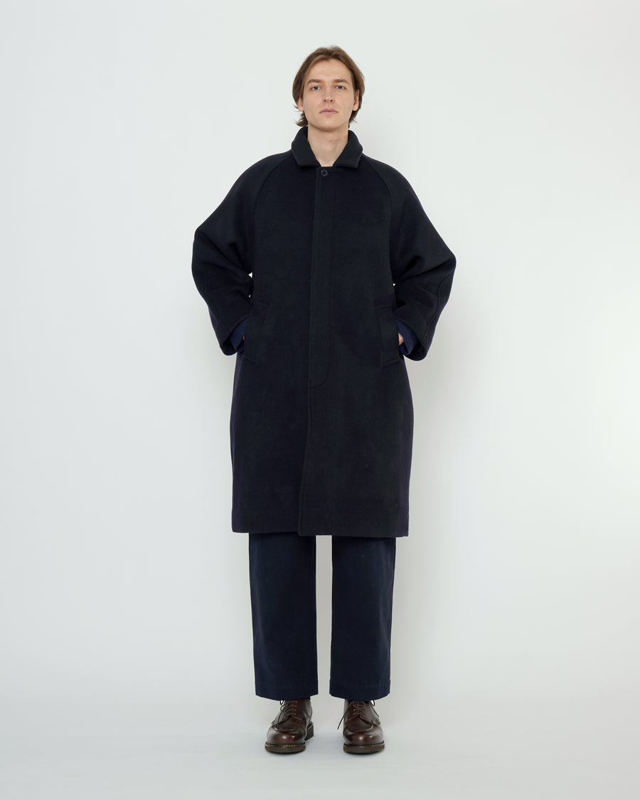 Wool Duster - FW25 - Navy Black – 7115 by Szeki