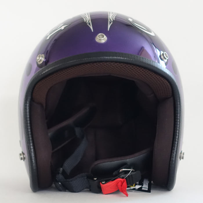 IP-1007 New クロス メッキベースパープル | ジェットヘルメット