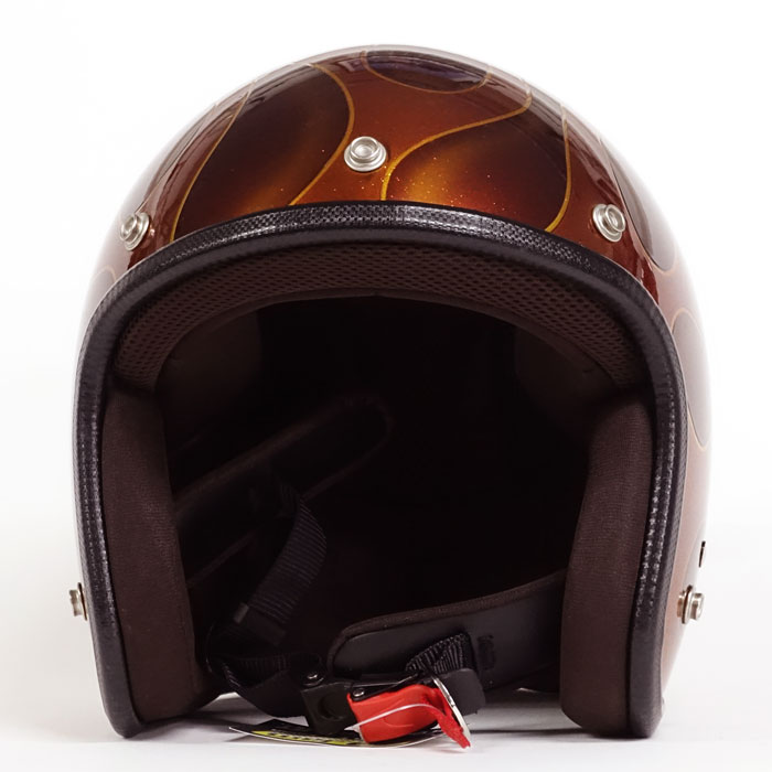 3-799 数量限定!! フレイムス オレンジ/ゴールド ヘルメット 72JAM