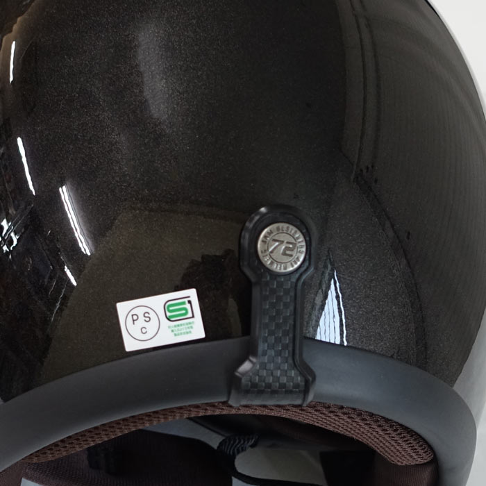 GHOST FLAME(ブラック) 72JAM ヘルメット | ジェットヘルメット