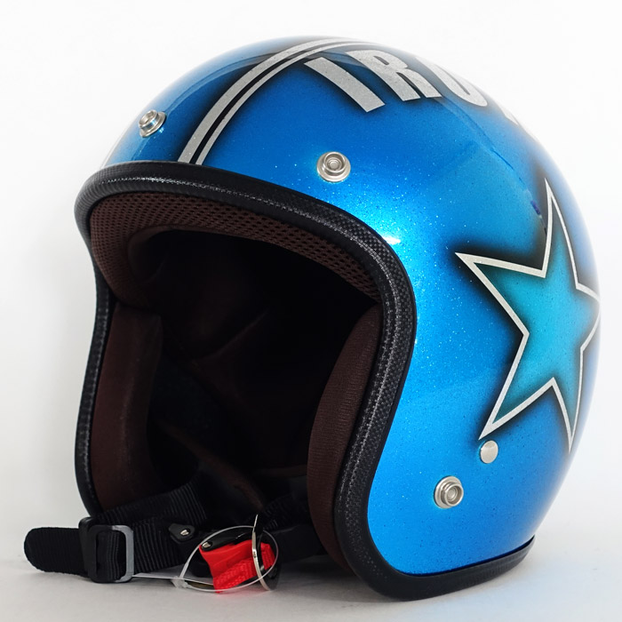 72Jam ヘルメット IP-3002 アイアンスター ラメベース ブルー