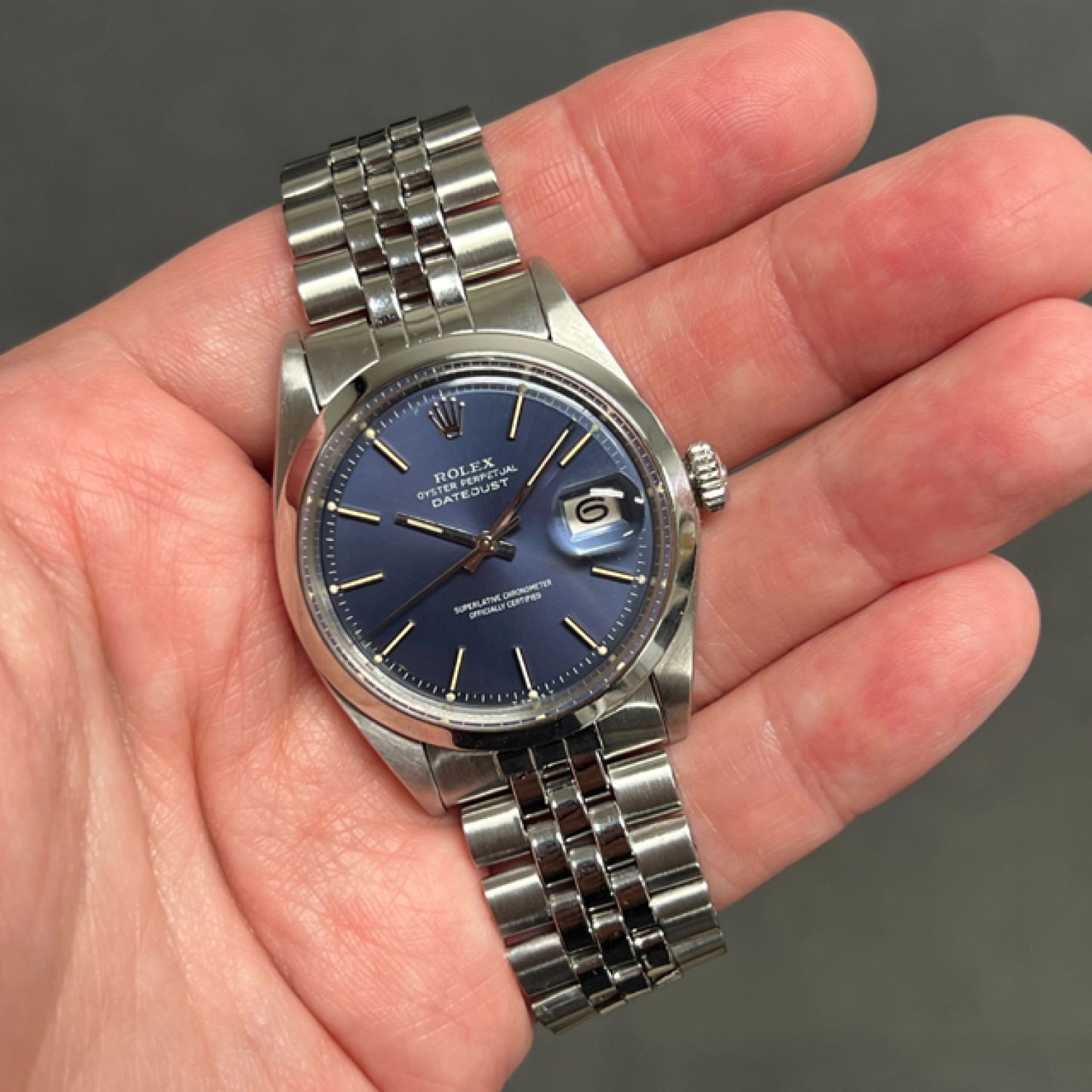 ロレックス デイトジャスト Ref.1600 ブルーダイヤル ヴィンテージ