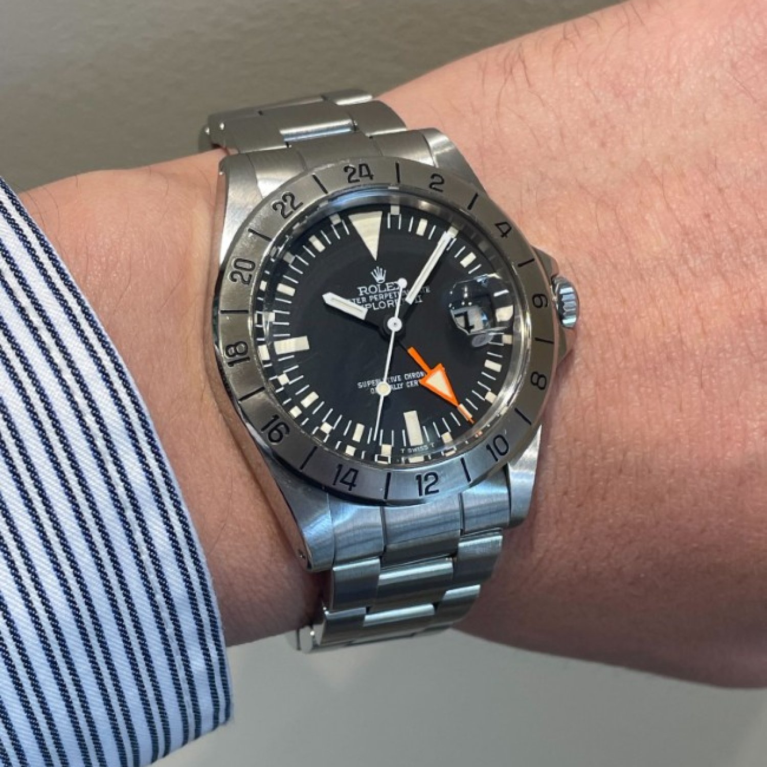 ロレックス エクスプローラーII Ref.1655 ブラックダイヤル