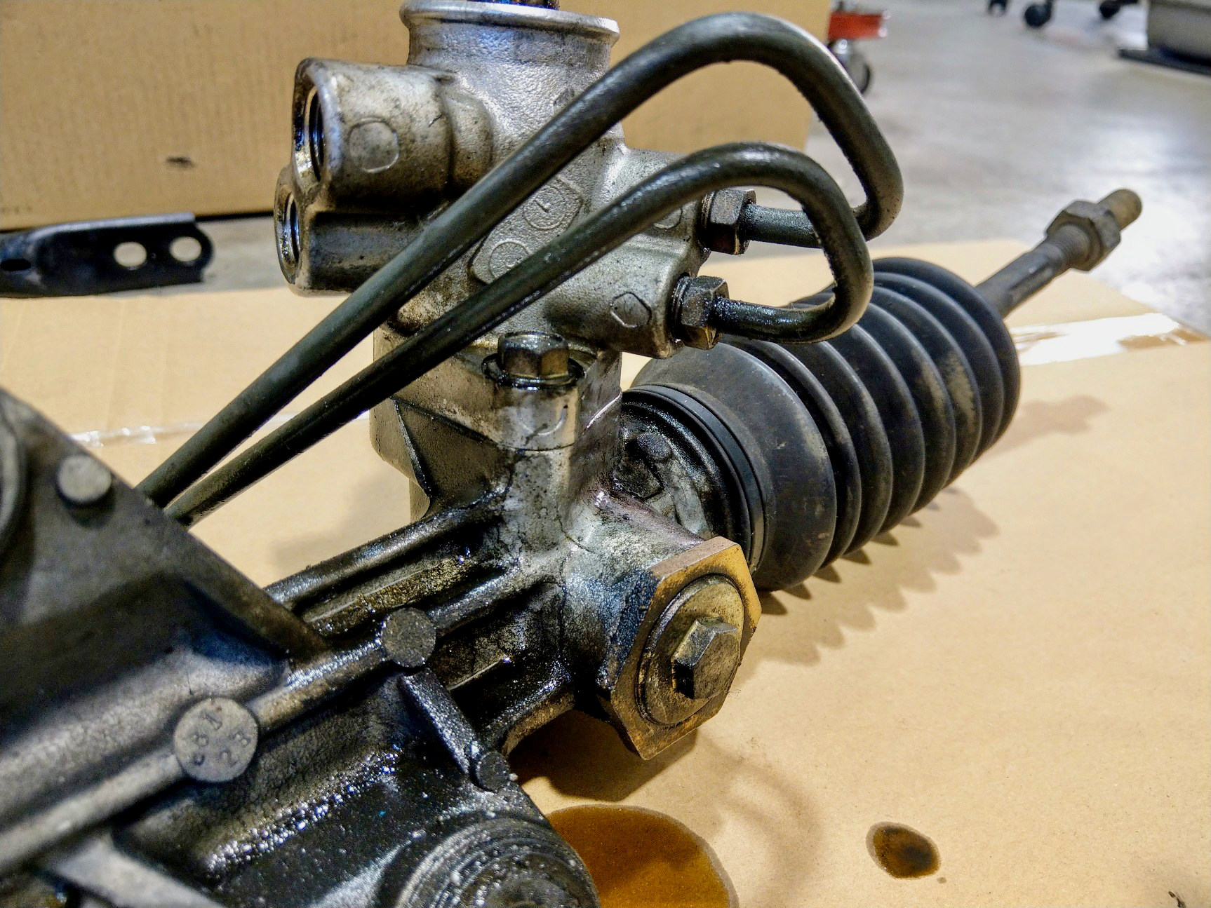 DC2 HONDA INTEGRA ステアリングギアボックス交換 | ホンダ インテグラ