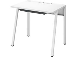 コクヨ LEAN 平机 引き出し付 W800×D600 ホワイト DLE-H0806-WHWH1が