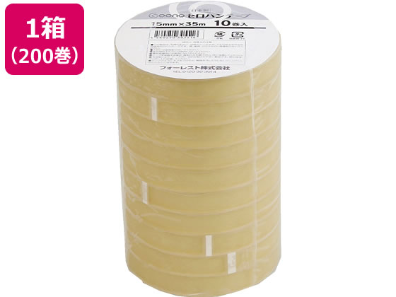 Goono セロハンテープ 15mm×35m 200巻が15,306円 通販【ココデカウ