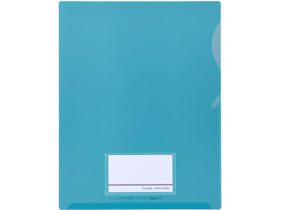 セキセイ シールック ワイド クリアフォルダー A4 名刺ポケット付