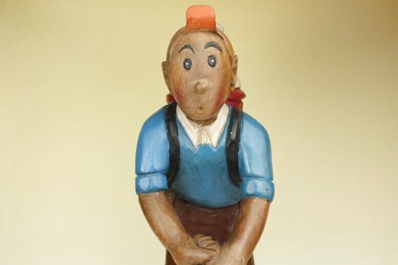 Les Aventures de Tintinタンタンの冒険 木製フィギュア AKo-120