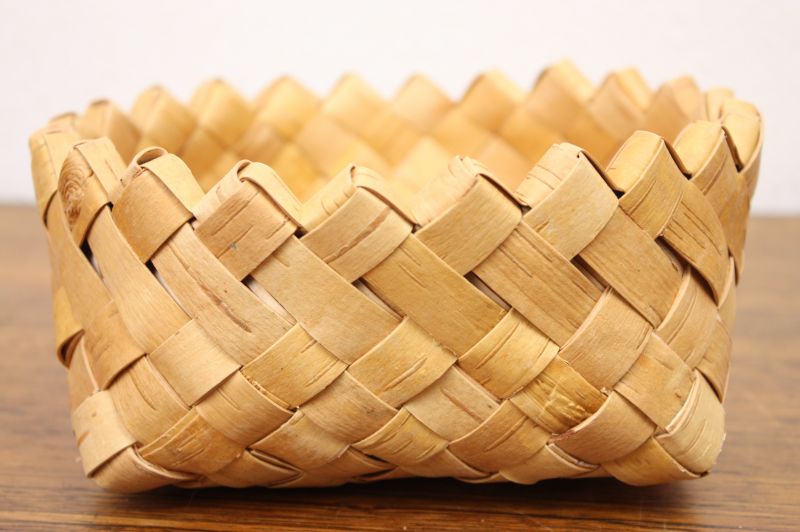 白樺かご 中型 手さげ 白樺かご 中型 手さげ 白樺かご 中型 手さげ