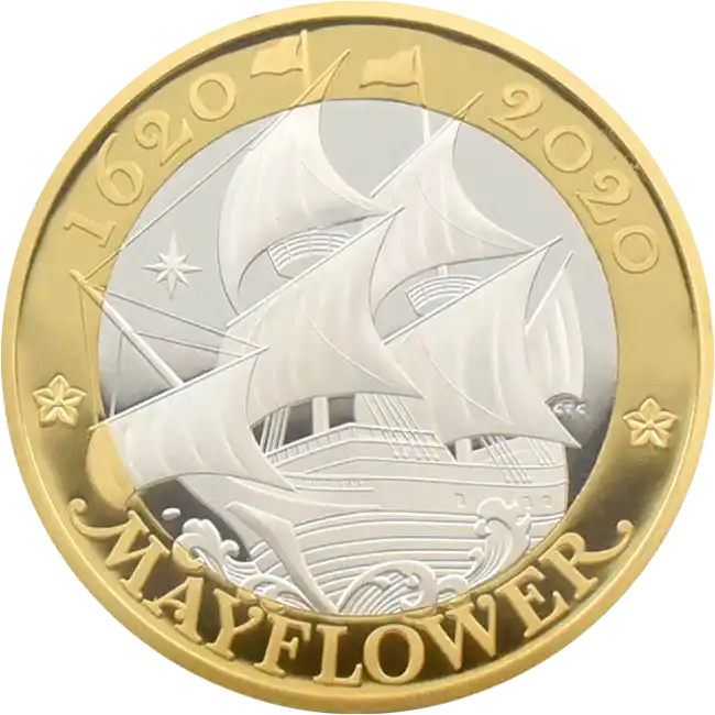 2020年メイフラワー号上陸400周年記念コインとその背景｜イギリス