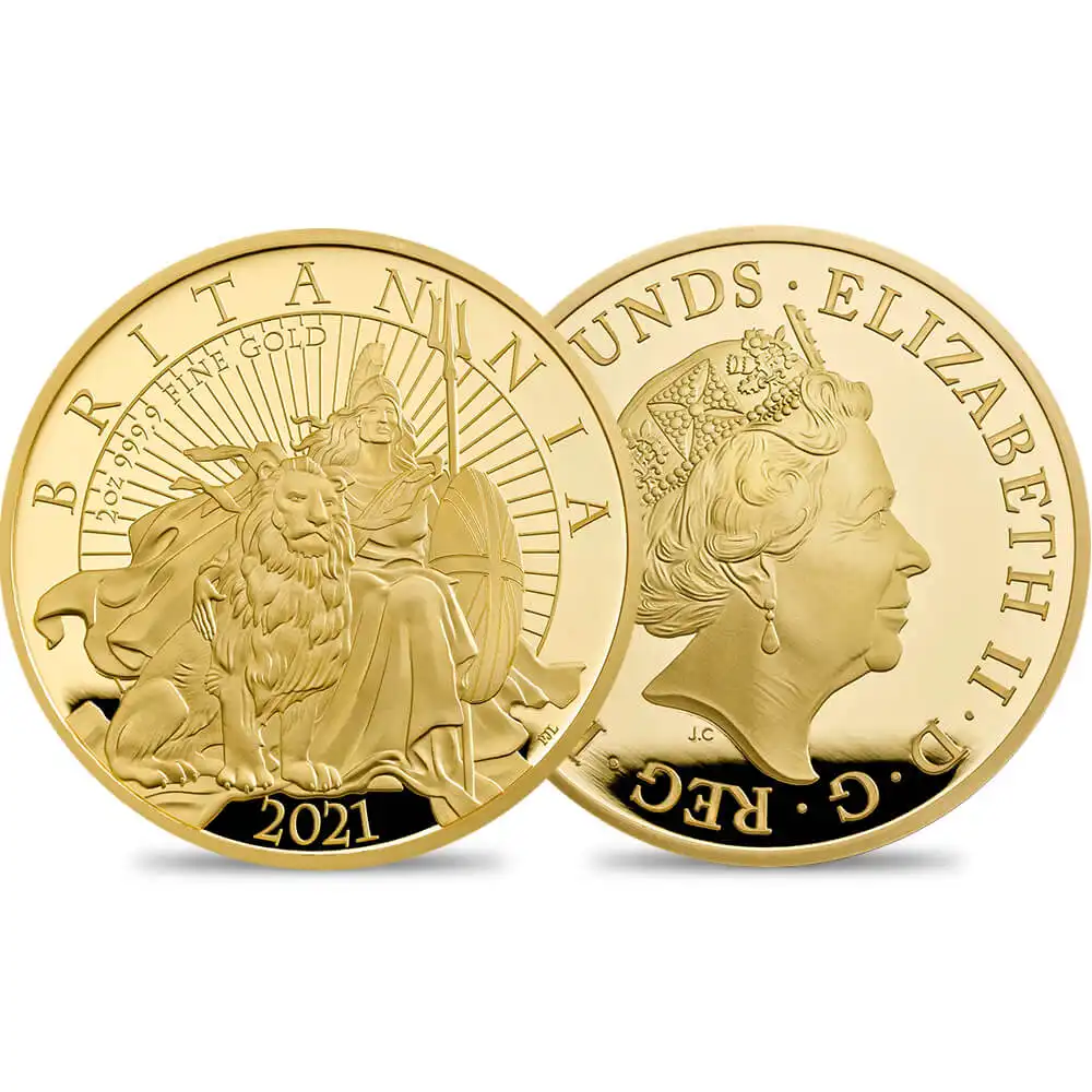 2021 エリザベス2世 ブリタニア 200ポンド2オンスプルーフ金貨 未鑑定